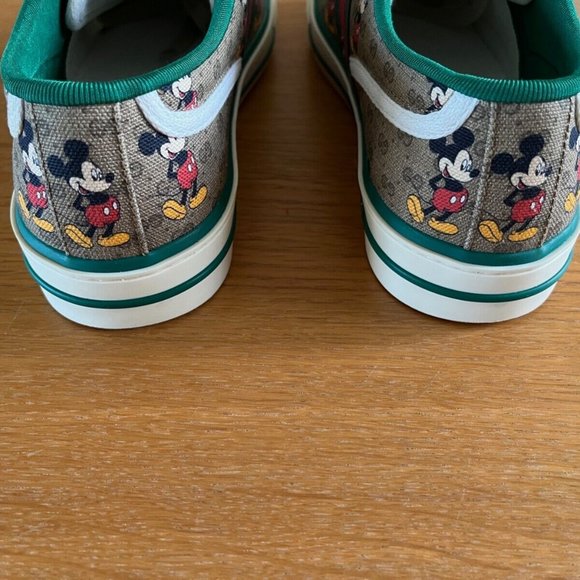 Gucci x Disney Tennis 1977 Mickey Mouse GG Supreme Monogram Sneakers G8 size 8 main image 4